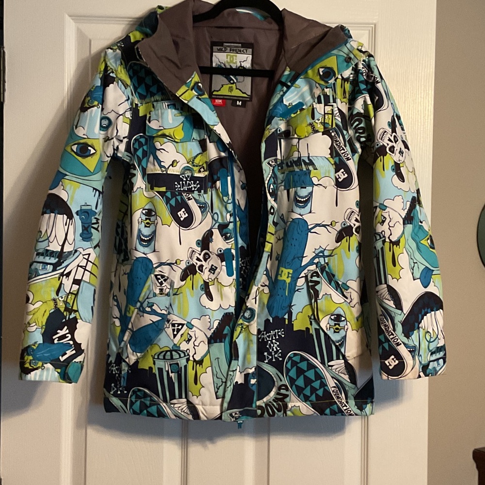 DC Kids Puffer Jacket - Multicolor Graphic